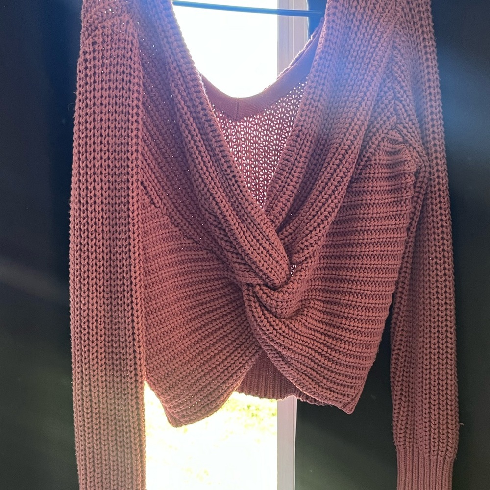 PacSun Dusty Rose V-Neck Sweater